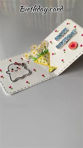 DIY Birthday Card Ideas #papercraft #birthdaycrafts #shortviral #music #gift #handmade #asethetic