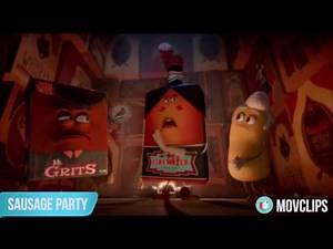 Sausage Party - NON PERISHABLES FUNNIEST SCENE | (HD 1080P) 2016
