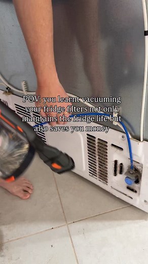 32K views · 899 reactions | Vacuuming the back of your fridge filter...