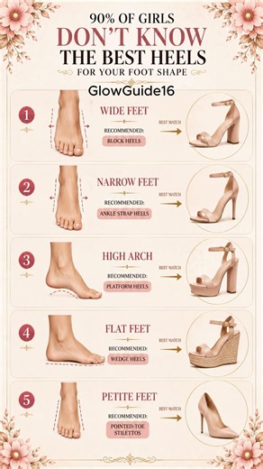 ✨ 90% OF GIRLS DON'T KNOW THE BEST HEELS FOR YOUR FOOT SHAPE 👠#Heels#HighHeels#ShoeGuide#FashionTips