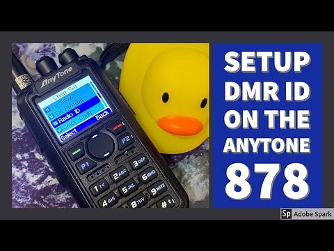 【Anytone】How To Set Your DMR ID on the Anytone 878