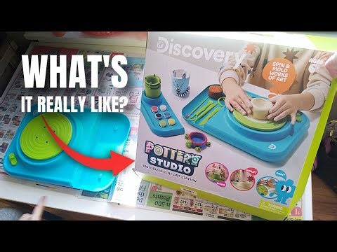 Discovery™ Pottery Studio Motorized Clay Art Station - Watch It In Action!