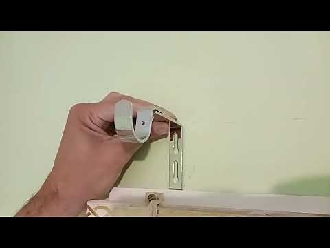 How to install Dunelm 180cm long curtain poles and curtains that are 228cm long.