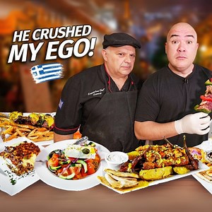 I Spent a Day With a Greek Master Chef, He SCHOOLED me! 🇬🇷 😅 | Guga Foods