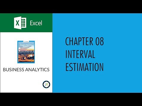 Business Analytics Chapter08 Excel (Interval Estimation)