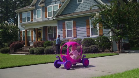 Disney Princess 24V Carriage Ride-On for Kids by Dynacraft, Pink & Purple, Remote Control, 2 Seats, Lights & Sounds, Ages 3 , 1 Count