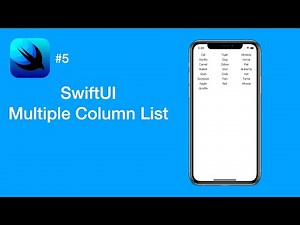How to Make Multiple Column List - SwiftUI #5 - iOS Programming