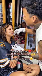 9.9K reactions · 18 shares | Dimple piercing❤️/piercing funny reaction vedio藍 the full vedio guys #foryoupageシforyou#piercingidea#trending#tattooartist# #fypシ゚viralシfypシ゚ | Artis Tmg Keto | Facebook