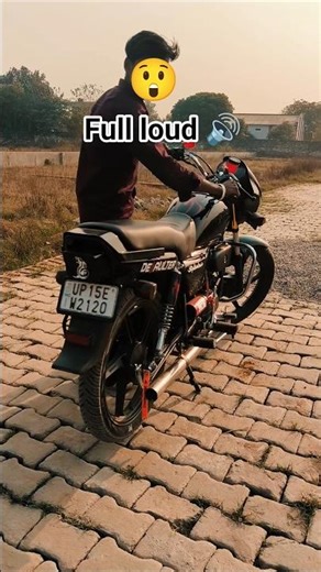 SPLENDOR Full Loud Exhaust 🔥 Ear-Shattering Sound! #splendor #up15splendor #splendormodified #up15