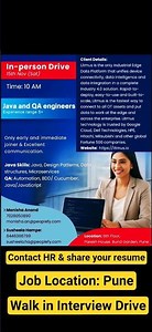 🚀Hiring Java Developers & QA Engineers✅ #career #jobinterview #job #interview #work #hiring #java