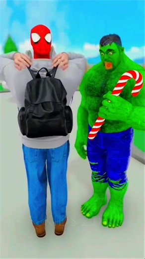 Spider-Man Vs Hulks 🤣 #shortsvideo