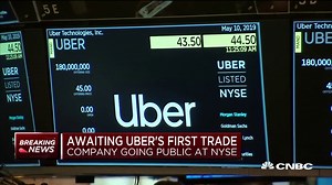 Uber now indicating below IPO price