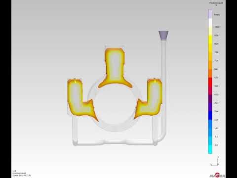 Directional Solidification of Low Alloyd Steel Casting #magmasoft #solidification #engineering