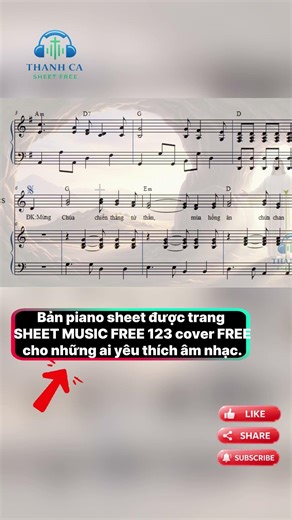 KHÚC HÁT ALLELUIA | Piano Cover | Sheet PDF Free | Sheet Thanh Ca Free