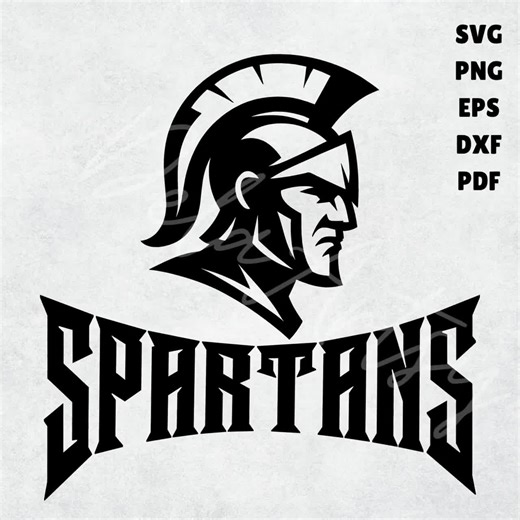 Spartans Mascot Logo Svg Png Eps Pdf | Bold Spartan Warrior Team Design for Shirts, Spirit Wear, Decals, Banners | Digital Download - Etsy UK