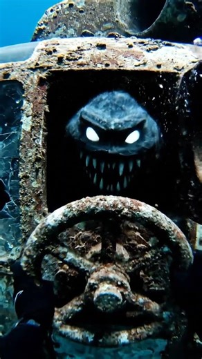 Terrifying Creature Attacks from Sunken Helicopter | Underwater POV Horror #deepseaattack #deepsea