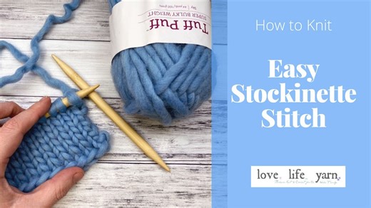 How to Knit Stockinette Stitch