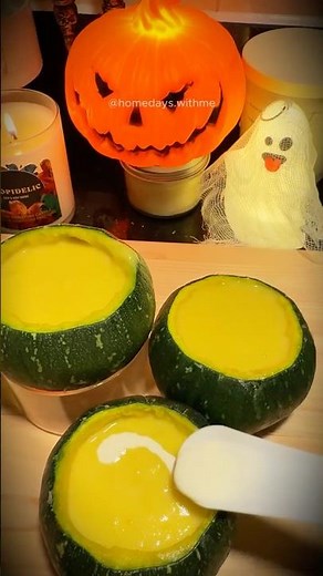 🎃 Pumpkin Soup for Halloween Night | Cozy Fall Recipe 👻✨#shorts
