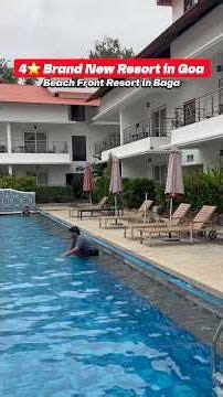 4⭐ Brand New Beachfront Resort in Goa 😍 | Baga Beach Luxury Stay 🌴 #goa #beach #travel