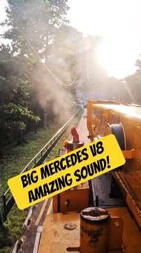 Big Mercedes V8 Engine on Tadano Crane! #crane #engine #v8 #singapore