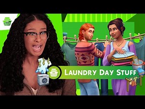 doing LAUNDRY is kinda *GOOD* in The Sims 4??? | Laundry Day Stuff REVIEW
