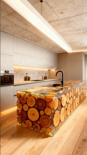 Building a transparent Wood-Epoxy kitchen island and it's insane 🤩