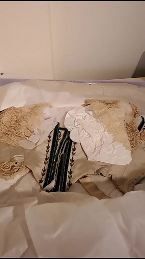 1880s Couture Gown #Couture #GildedAge #HighSociety #SleepingBeauty #EveningGown #Museum #Cortland #victorianfashion #FashionHistory #elegance