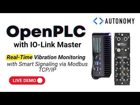 OpenPLC with IO-Link master for real-time vibration monitoring