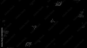 Discover 4K footage featuring chemical formulas against a black background, showcasing detailed chemistry visuals, with a focus on chemical formulas for immersive scientific exploration.