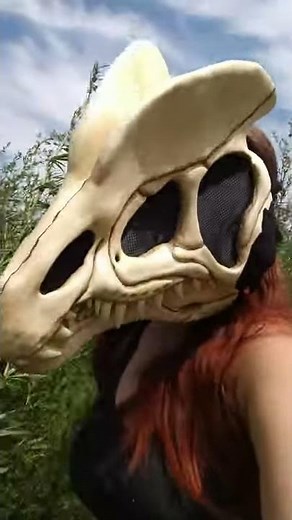 The base is a Dilophosaurus skull mask.(Read description)