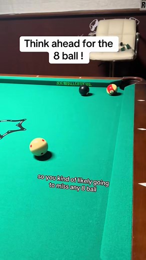 1K views | Thinking ahead to leave good cue ball position for the 8 ball is always nost cruical moment in billiards#billiards #fypシ #8ballpool #8ball | Believe & Achieve USA | Facebook
