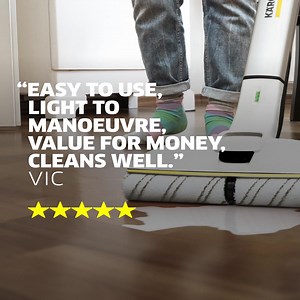 Let the reviews speak for itself! ⭐⭐⭐⭐⭐ The EWM 2 Premium Electric Wipe Mop. Get £80* off with promo code CLEAN20. Shop now: https://bit.ly/ElectricWipeMop *Valid until 30th April 2023 11.59PM, standard T&Cs apply. | Kärcher