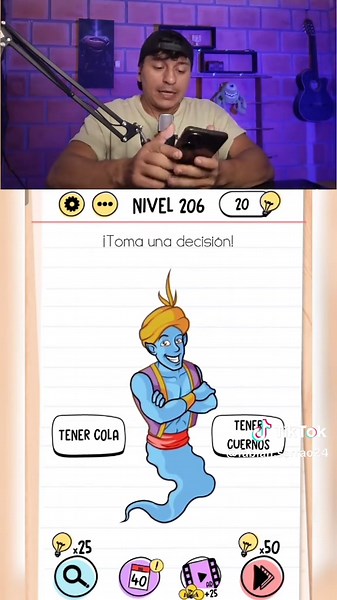 Solución del nivel 206 de Brain Test