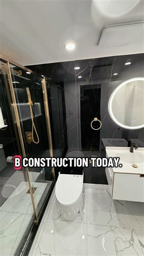 Modern Luxury Bathroom Remodel 1KB Construction