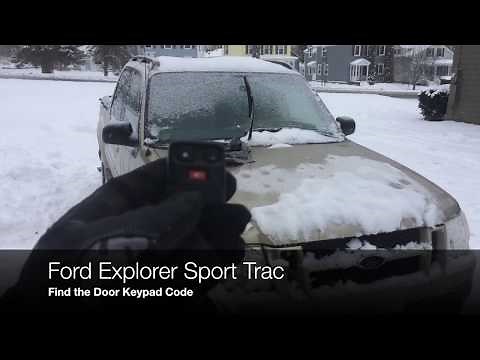 Sport Trac Door Code - How to find it!