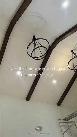 Your custom home with 30' cathedral ceilings.