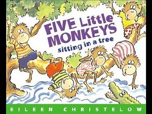 Five little monkeys sitting in a tree