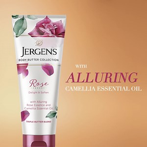 1.5K reactions · 110 shares | Say hello to Jergens Rose Body Butter  Infused with an alluring camellia essential oil and delightful rose essence, there’s no doubt that you won’t feel surrounded by a full bloom  | Jergens US | Facebook