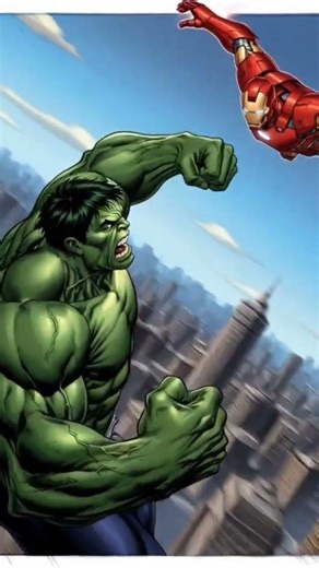 Hulk versus iron Man