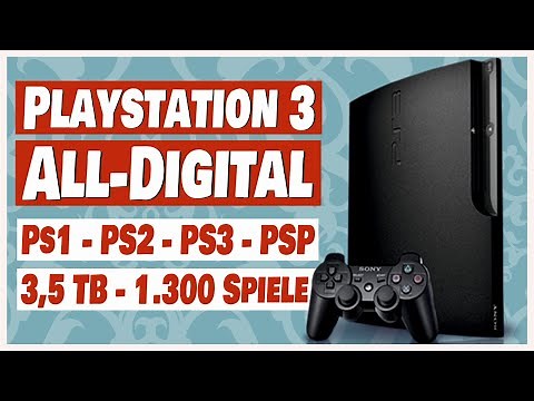 PS3 All-Digital - 3.5 TB storage & over 1300 games in one console