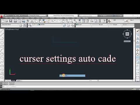autocad cursor settings, autocad cursor problem, autocad cursor options
