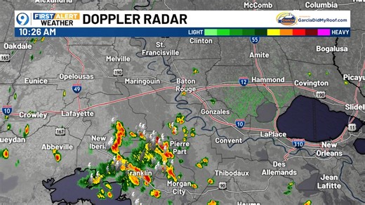 4.3K views | [10:25 AM Sunday] - Thunderstorms are moving north and will expand in coverage this afternoon. Download our First Alert Weather App for local radar, forecasts and more >> https://www.wafb.com/page/wafb-apps/ #LAwx | WAFB First Alert Weather | Facebook
