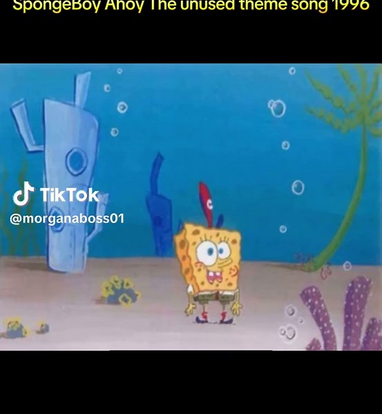 SpongeBoy Ahoy - unused theme song 1996. This is rare and the unused theme intro for SpongeBoy (SpongeBob). #fyp #spongeboyahoy #lostmedia #archive