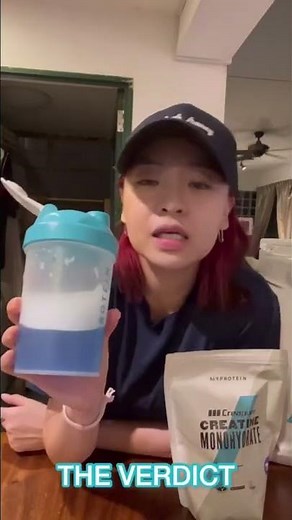 Blue raspberry flavoured creatine taste test