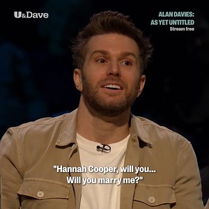 494K views · 5.1K reactions | Candles are very romantic, but Joel Dommett found out that 150 might be a few too many for a proposal. Watch Alan Davies: As Yet Untitled on StreamOnU | U&Dave | Facebook