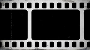 Film Strip Frame Animation, Old Film Projector Frame Overlay Animation