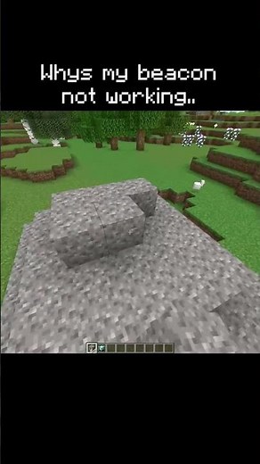 Minecraft: Why is my Beacon not Working..?? #shorts