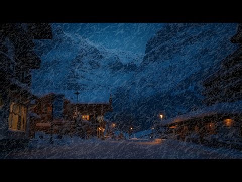 Snowfall & Wind Whistling 10 Sounds | Great Nature Sounds for Winter & Study & Howling wind Sounds