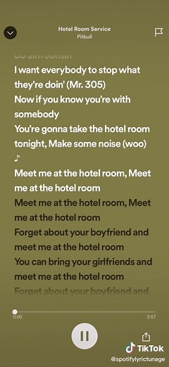 Hotel Room Service by Pitbull - Lyrics Video