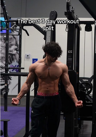 The BEST 3-Day Workout Split 🦾 | Workout Splits